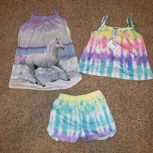 Horse/tiedye 12-18 month pajamas